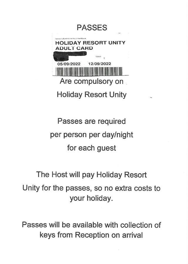 149 Holiday Resort Unity 3 Bedroom Passes Included Brean Exterior foto
